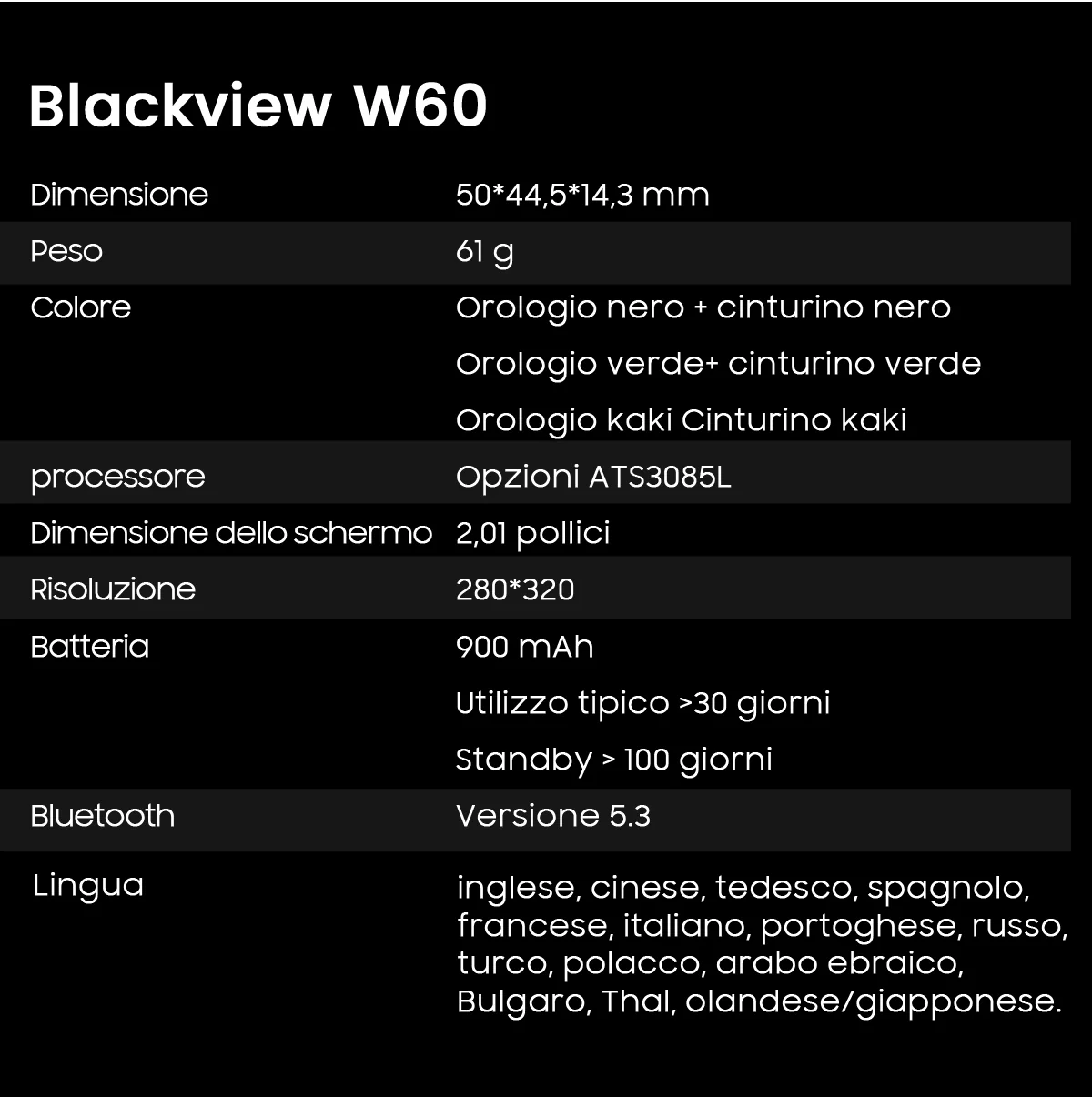 Blackview W60 Smartwatch - Immagine 13