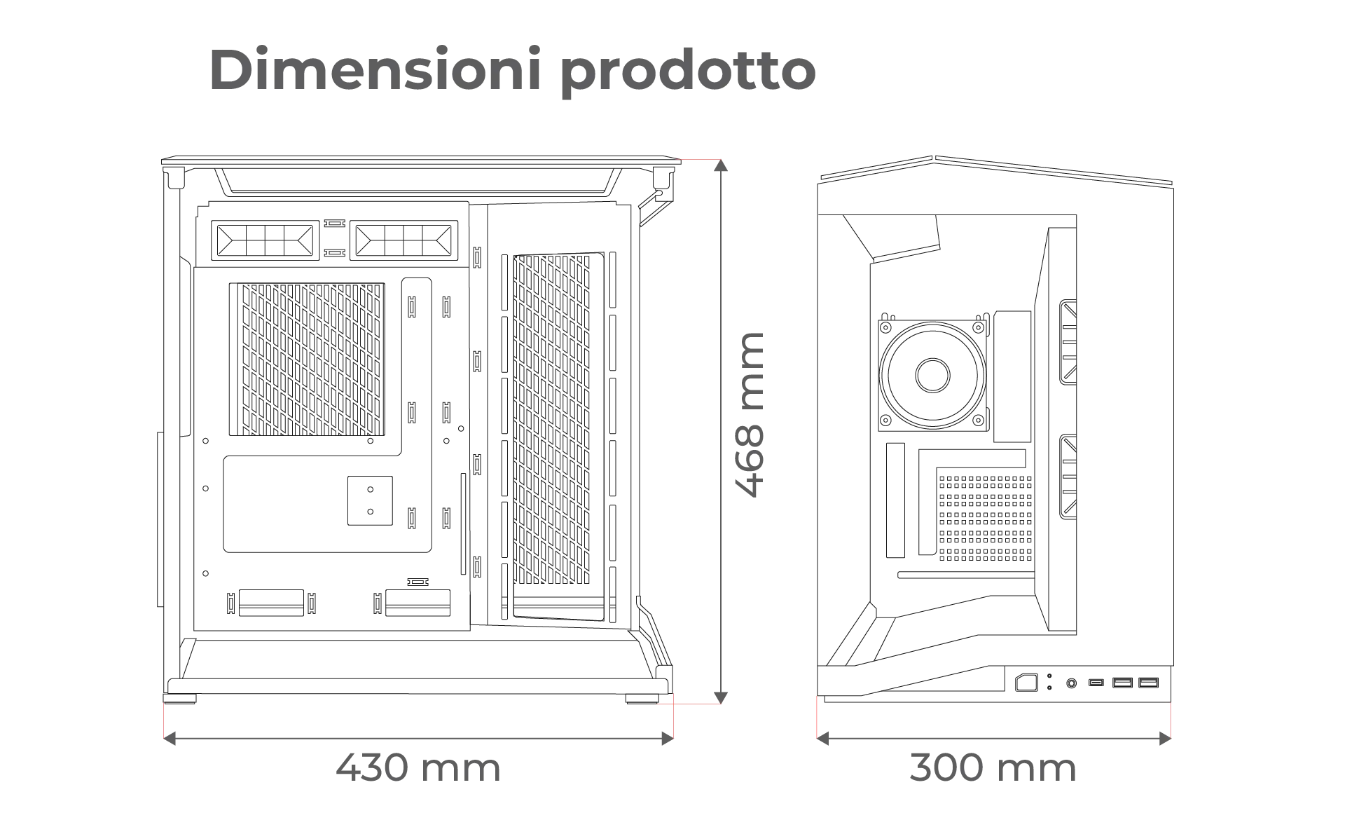Case PC Noua Vision ZK 500 - Immagine 9