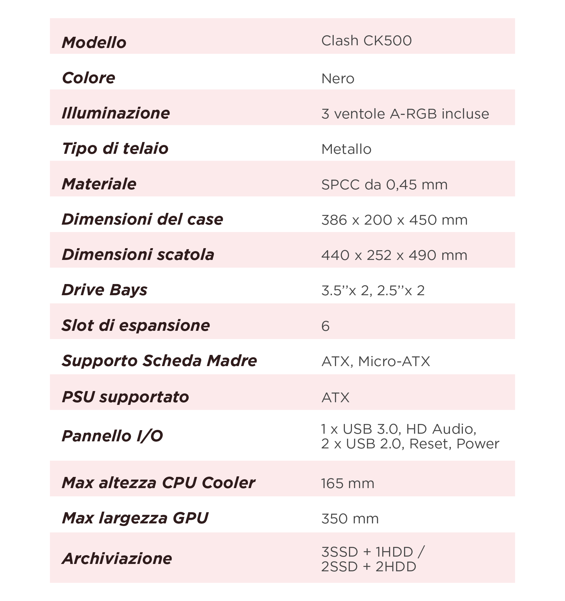 Case per PC Clash CK500 - 9