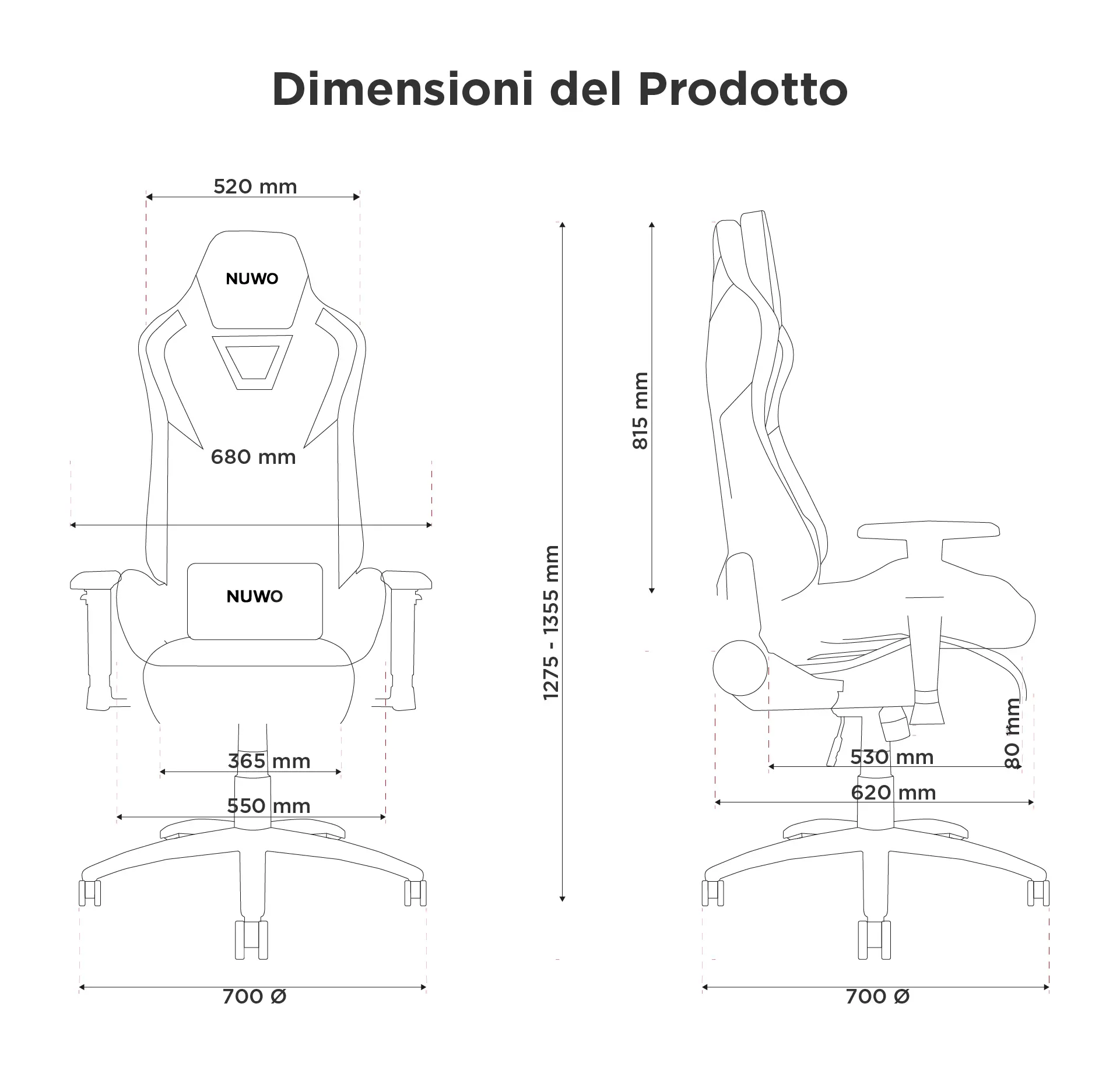 Sedie Gaming Nuwo Doxx - 8