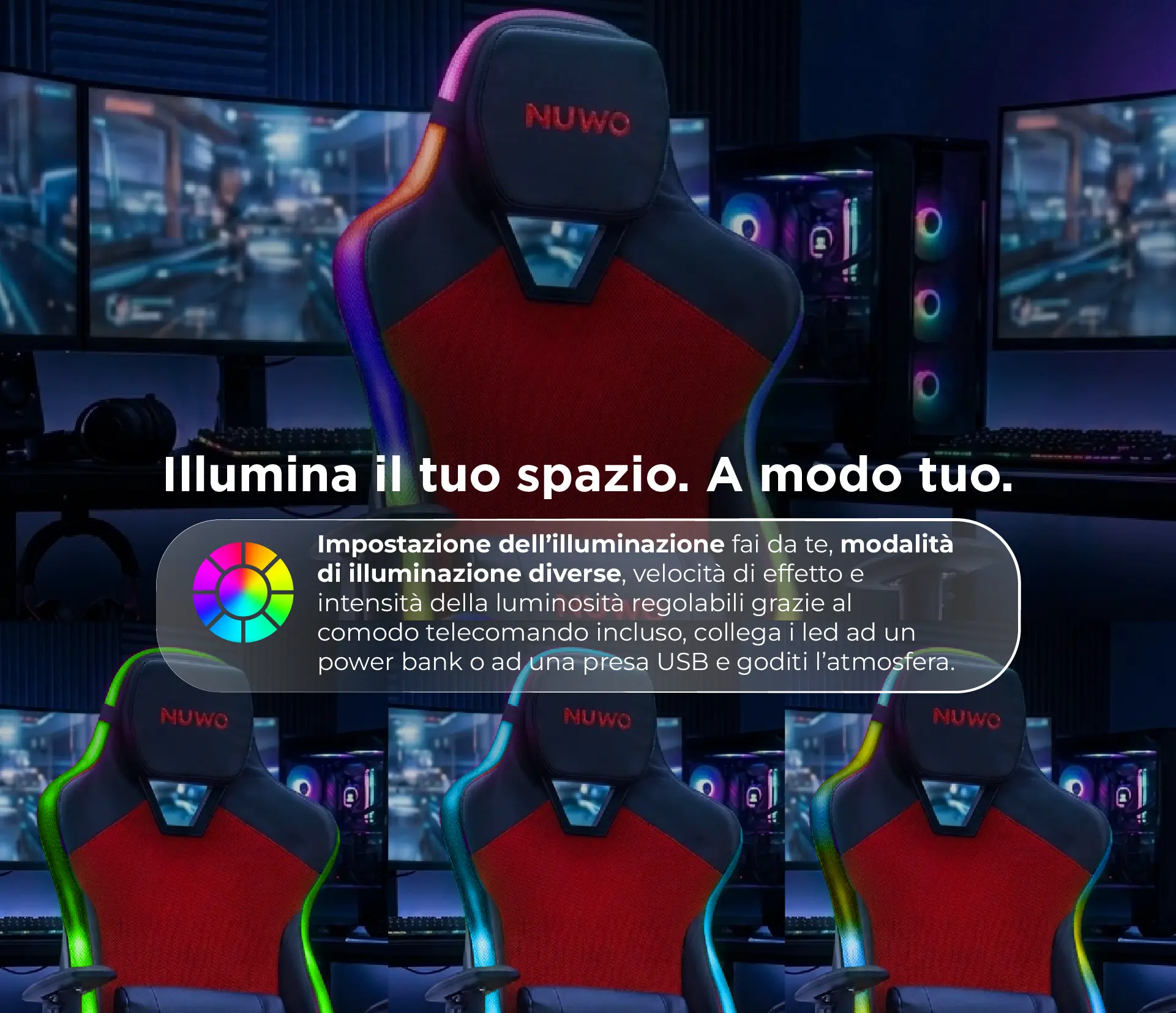 Sedia Gaming Nuwo Rapture - Immagine 5